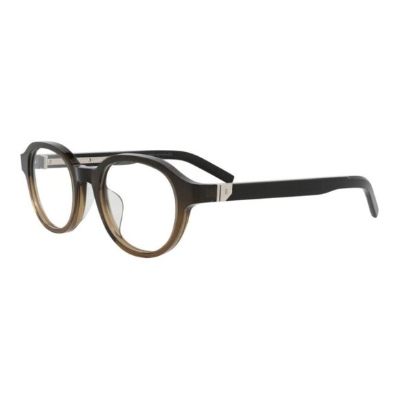 Berluti Mens Round/Oval Brown Black Transparent Fashion Designer Eyewear